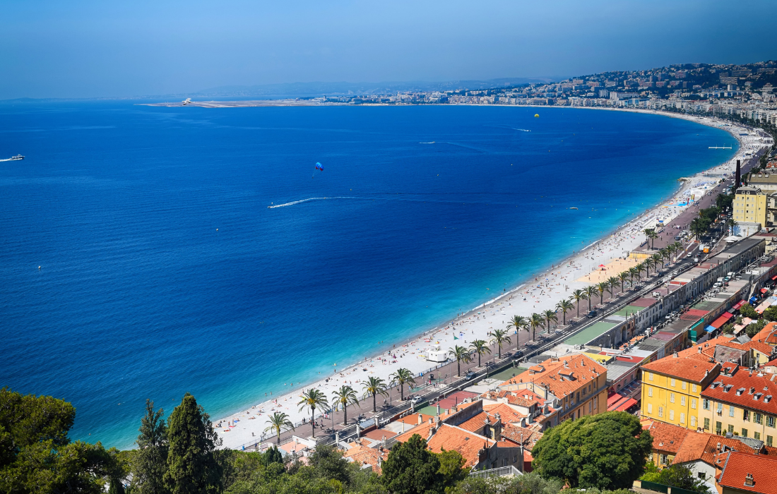 Vue sur nice cote dazur france